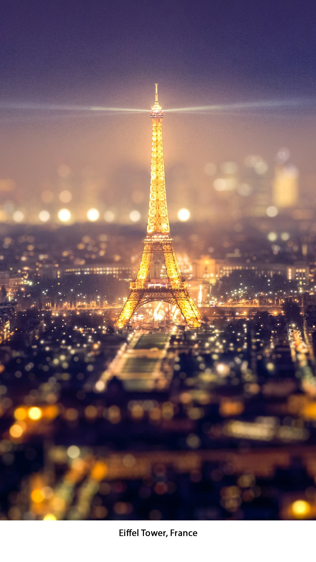 Frankrijk - Eiffel Tower-WIT