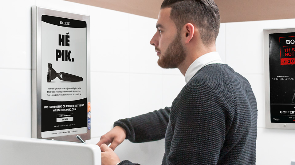 Altermedia  Boldkingion Toiletreclame Wcreclame Toiletmedia Washroom media