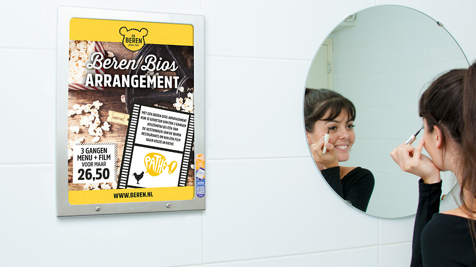 Altermedia  De Beren Toiletreclame Wcreclame Toiletmedia Washroom media