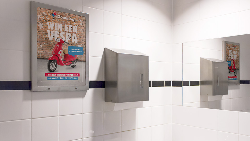 Altermedia Dominos Pizza Toiletreclame Wcreclame Toiletmedia Washroom media