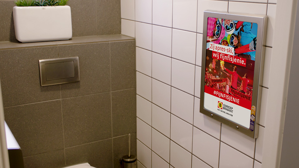 Altermedia Omroep Brabant Toiletreclame WCreclame Toiletmedia Washroom media