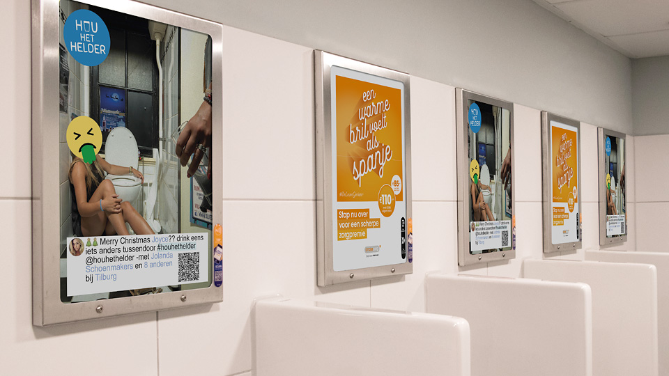 Altermedia GGD Hart voor Brabant Hou Het Helder WCreclame toiletmedia Washroom media