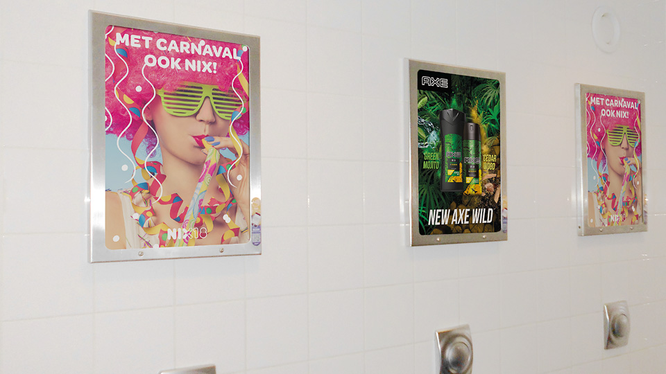 Altermedia GGD Hart voor Brabant NIX18 WCreclame toiletmedia Washroom media