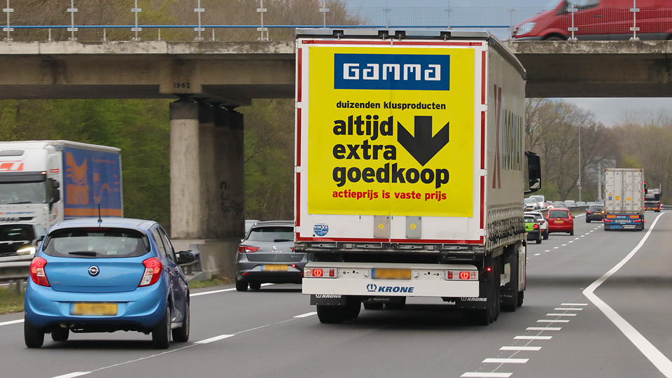 Altermedia Intergamma Gamma Vrachtwagenreclame Trailerreclame Truck Advertising