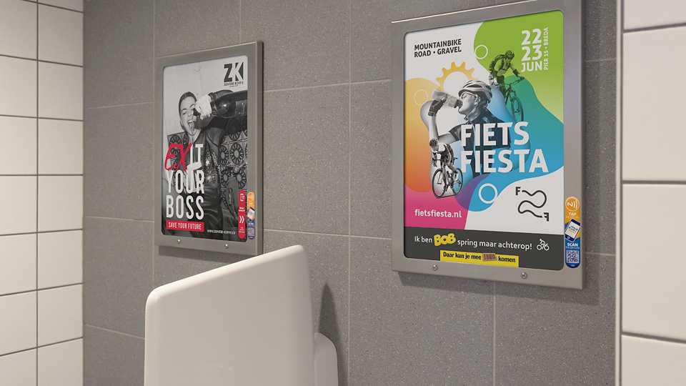 Altermedia Gemeente Breda WCreclame toiletmedia Washroom media