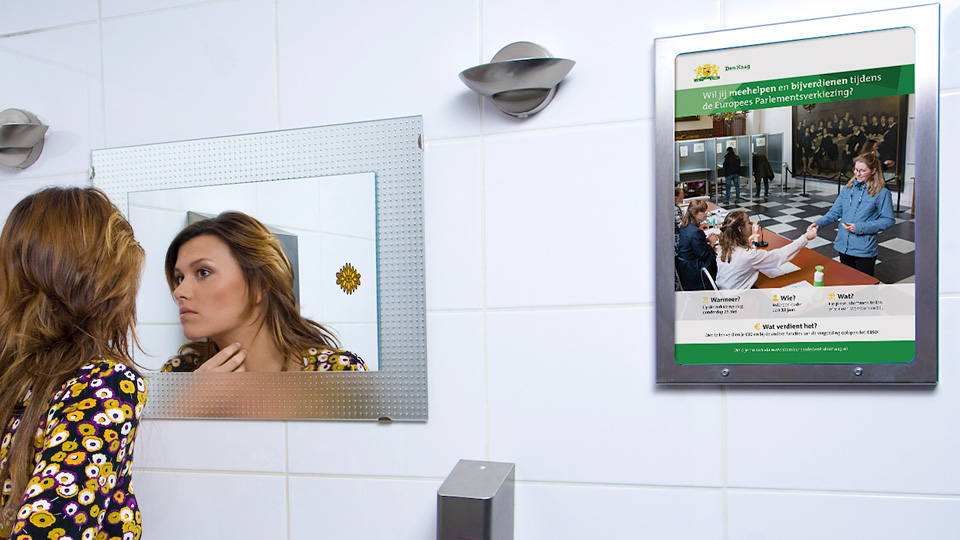 Altermedia Gemeente Den Haag WCreclame toiletmedia Washroom media