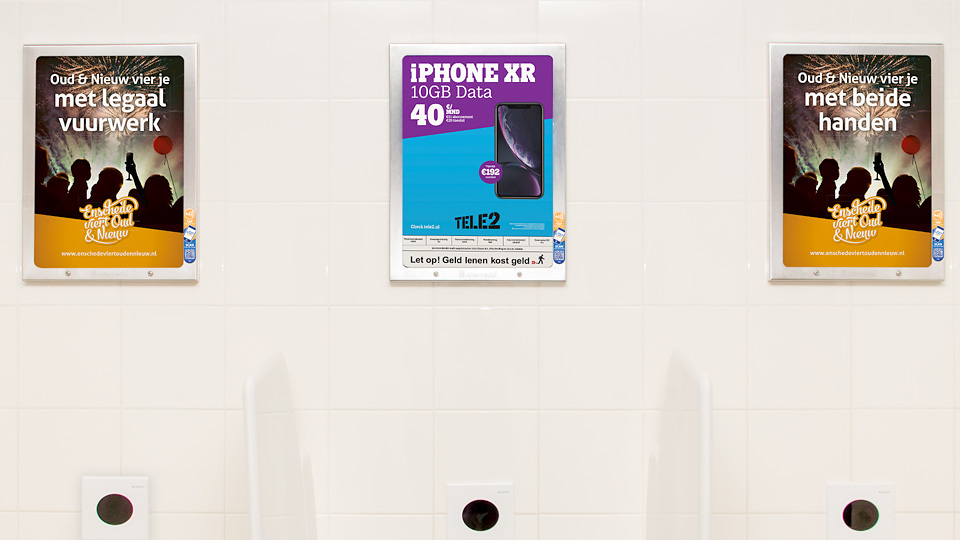 Altermedia Gemeente Enschede WCreclame toiletmedia Washroom media