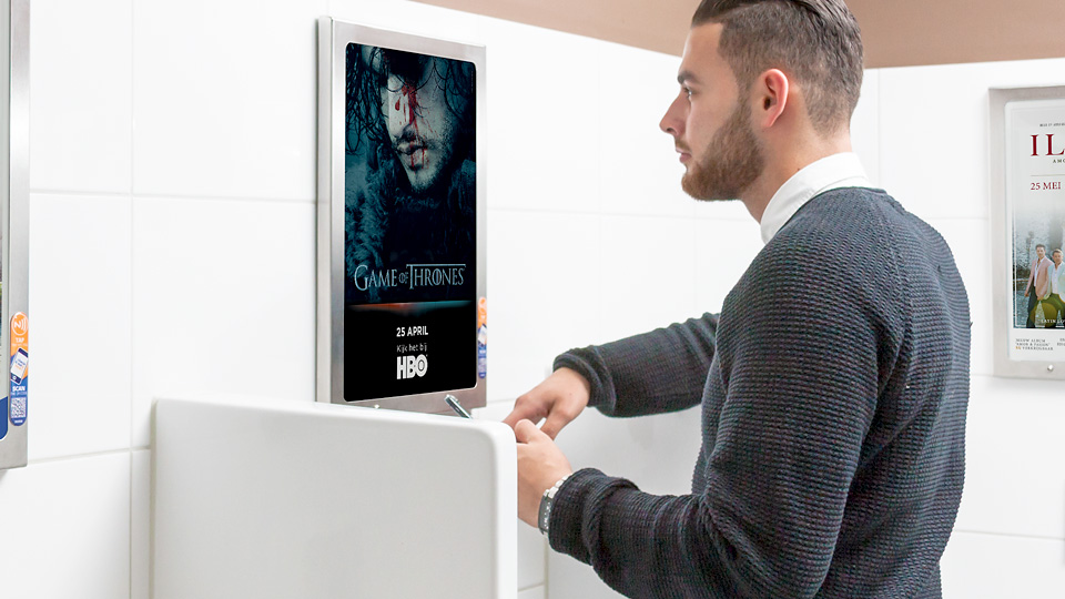 Altermedia HBO Game Of Thrones WCreclame toiletmedia Washroom media