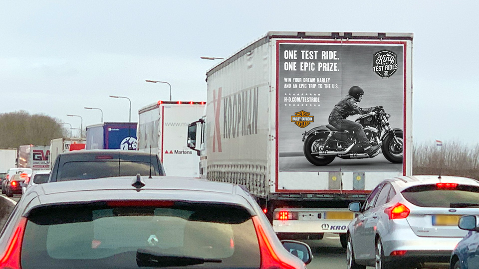 Altermedia Harley Davidson Vrachtwagenreclame Trailerreclame Truck Advertising