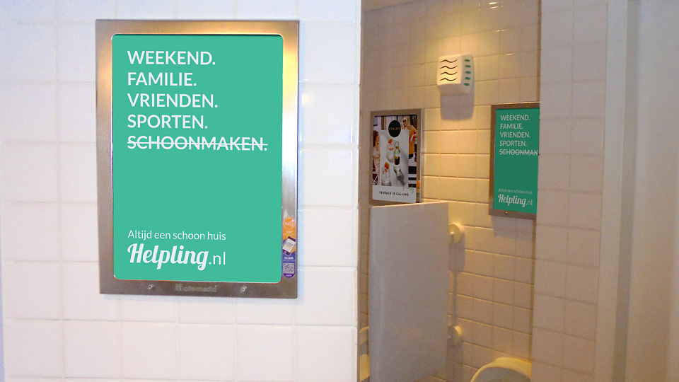 Altermedia Helpling Nederland WCreclame Toiletmedia Washroom media