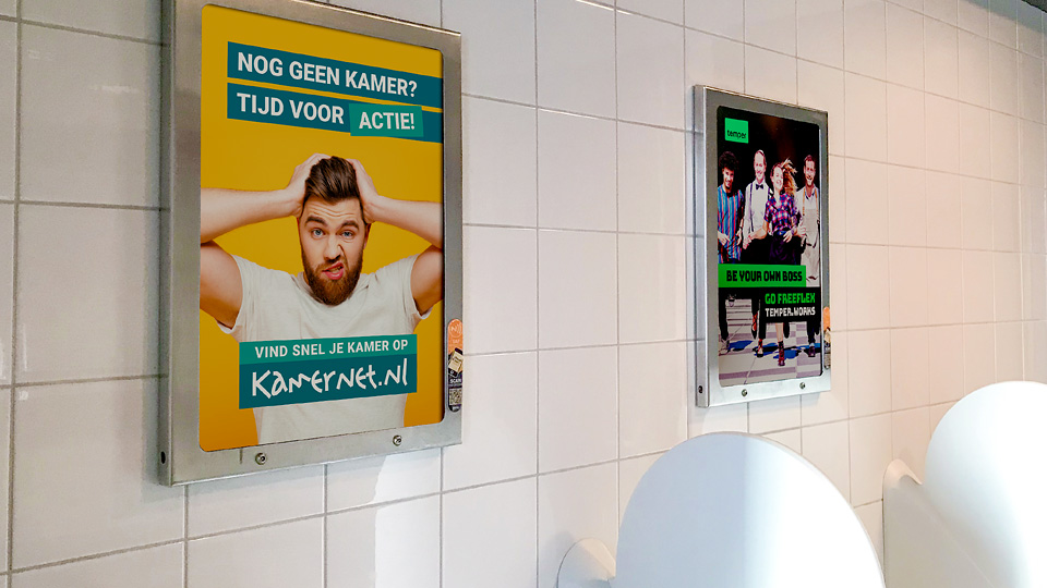 Altermedia Kamernet Toiletreclame WCreclame Toiletmedia Washroom media