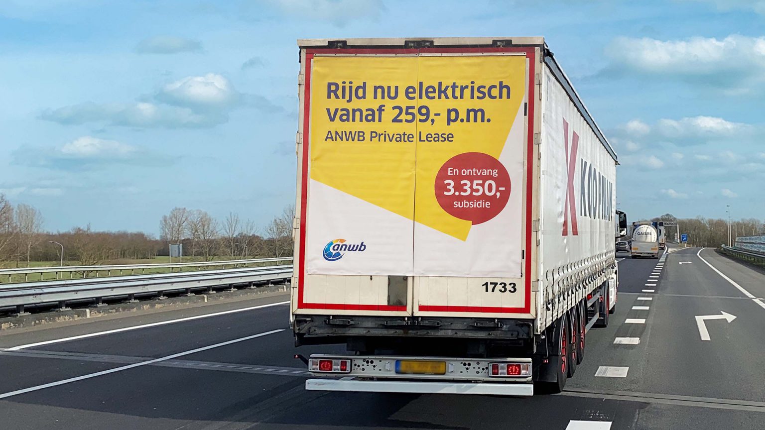 Altermedia ANWB Private Lease Vrachtwagenreclame Truck advertising