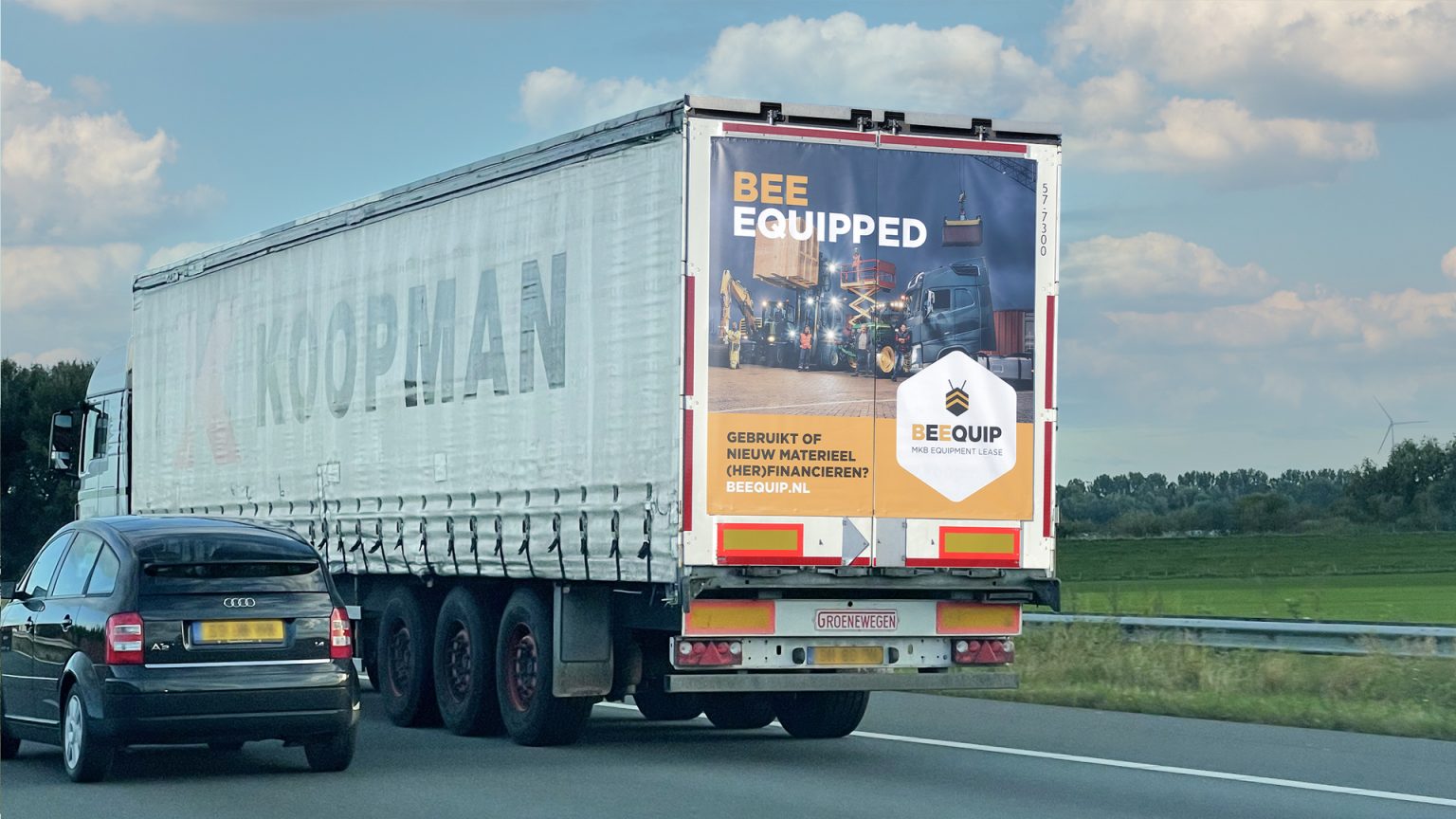 Altermedia Beequip MKB Equipment Lease Vrachtwagenreclame Truck advertising