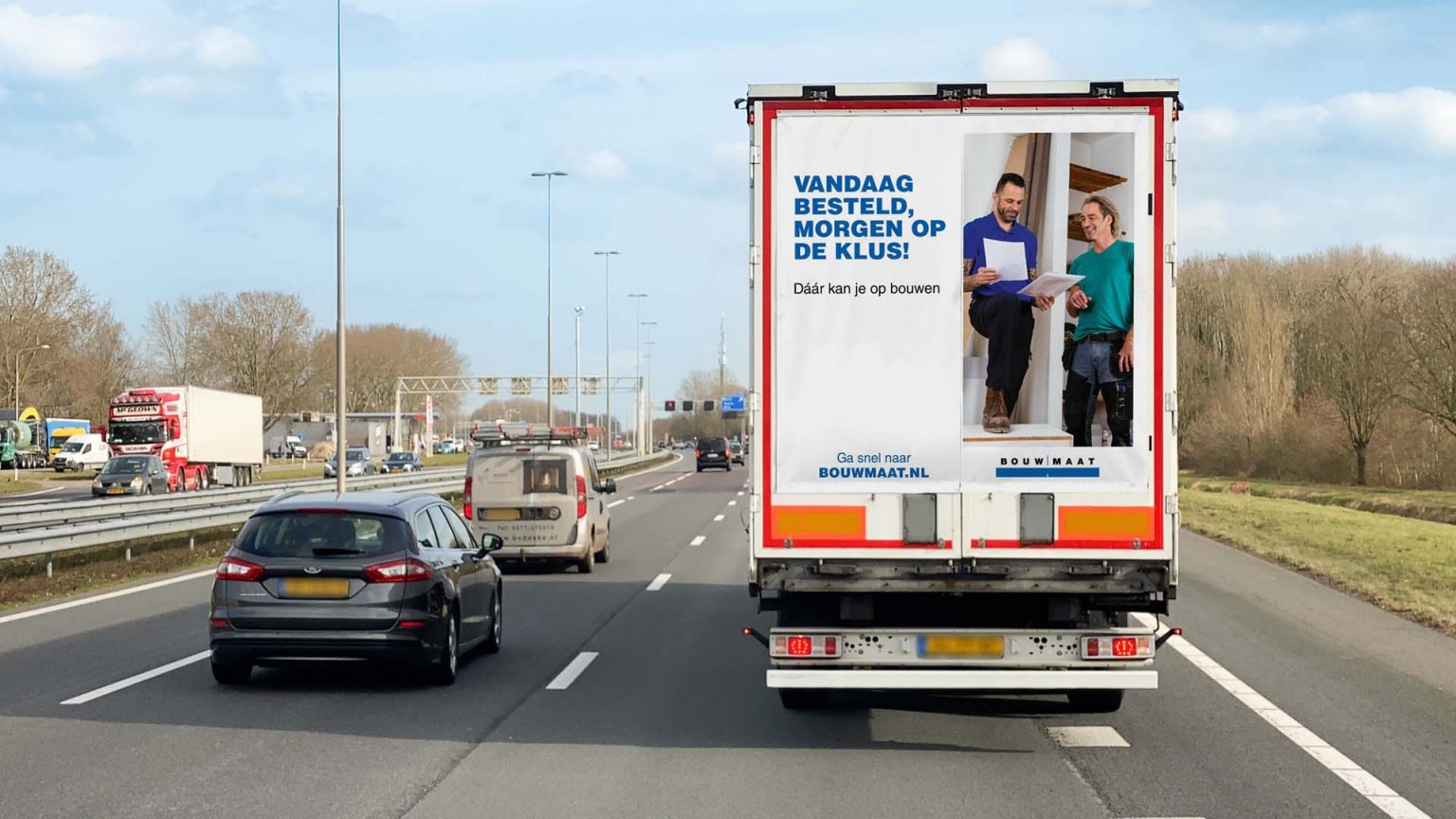 Altermedia Bouwmaat Nederland Vrachtwagenreclame Truck advertising