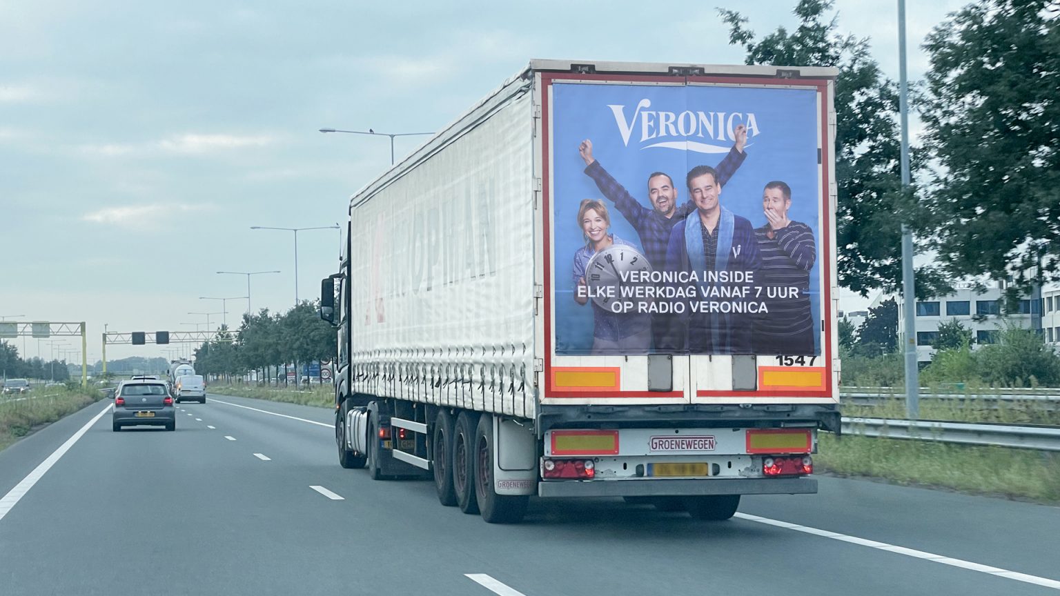 Altermedia Talpa Network Veronica Inside radio Vrachtwagenreclame Truck advertising