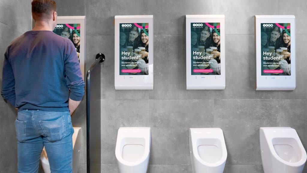 Toiletreclame digitaal
